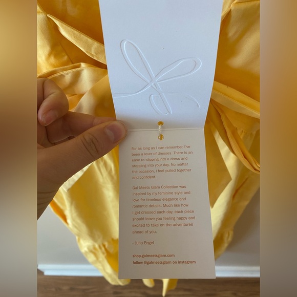 NWT Gal Meets Glam Yellow Dress - Picture 5 of 7